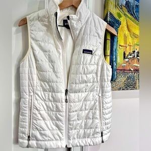Patagonia White Nano Puffer Vest